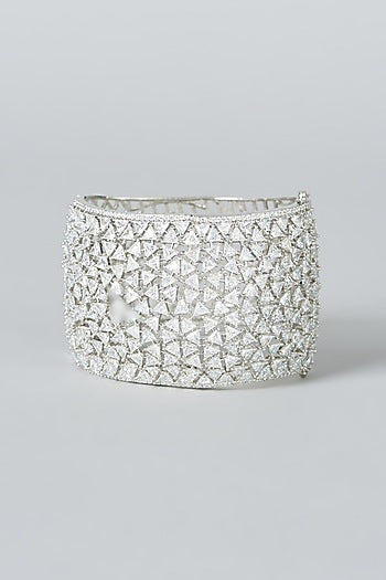 White Finish Zircon Bracelet