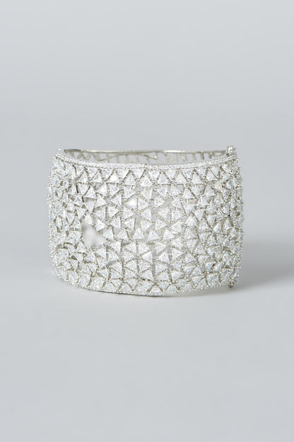 White Finish Zircon Bracelet