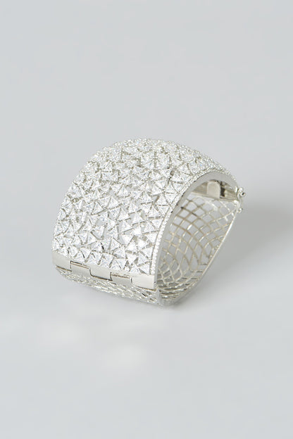 White Finish Zircon Bracelet