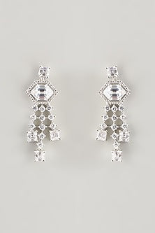 White Finish Zircon Necklace Set
