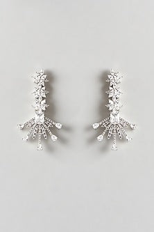 White Finish Zircon Necklace Set