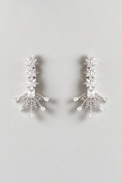 White Finish Zircon Necklace Set