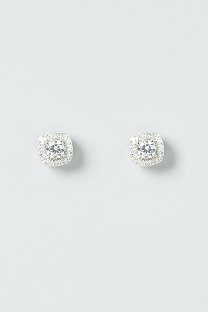 White Finish Zircon Necklace Set