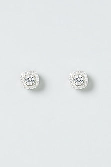 White Finish Zircon Necklace Set
