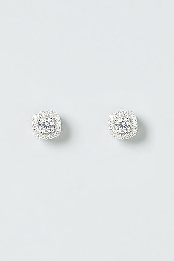 White Finish Zircon Necklace Set