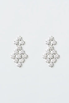 White Finish Zircons Necklace Set