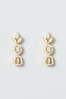 Gold Finish Zircons Necklace Set