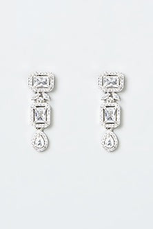 White Finish Zircon Necklace Set