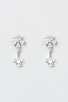White Finish Zircon Necklace Set