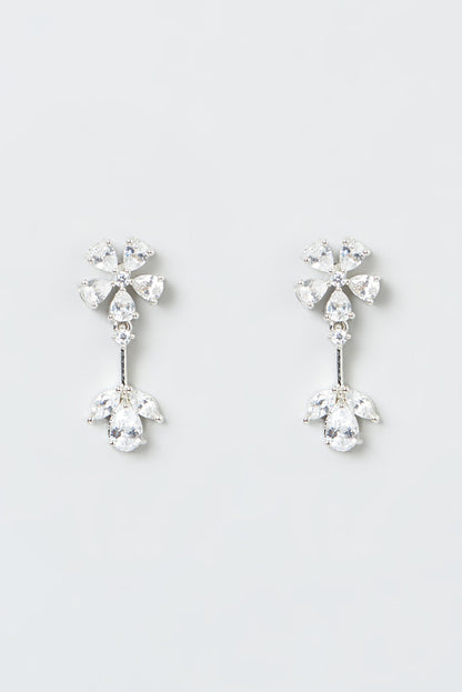 White Finish Zircon Necklace Set