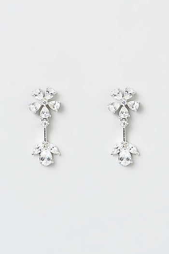 White Finish Zircon Necklace Set