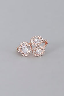 Rose Gold Finish Zircon Ring