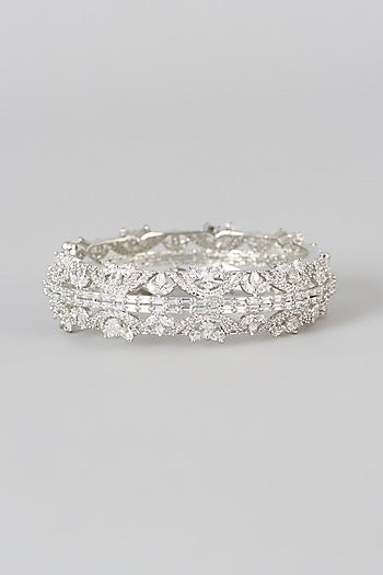White Finish Zircon Bracelet