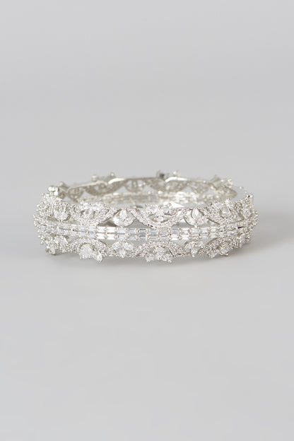 White Finish Zircon Bracelet