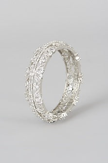 White Finish Zircon Bracelet