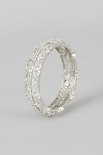 White Finish Zircon Bracelet