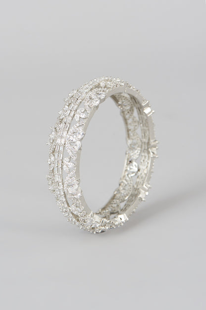 White Finish Zircon Bracelet