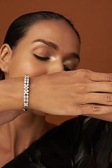 White Finish Zircon Bracelet