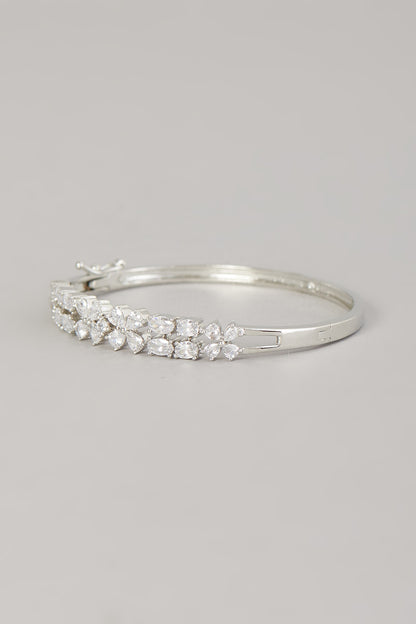 White Finish Zircon Bracelet