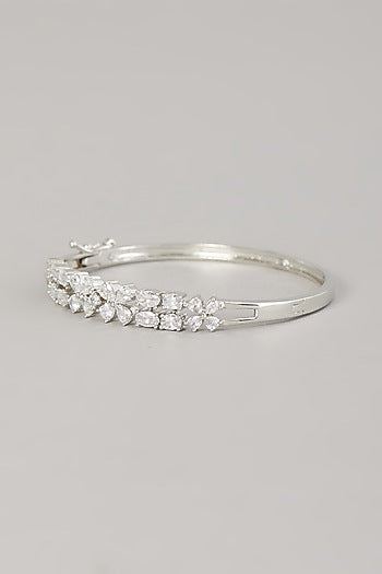 White Finish Zircon Bracelet
