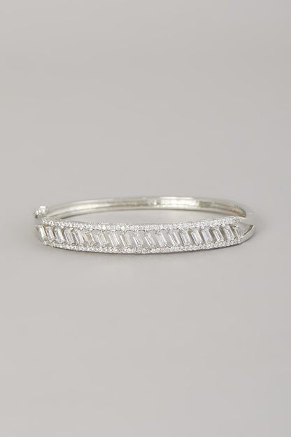 White Finish Zircon Bracelet