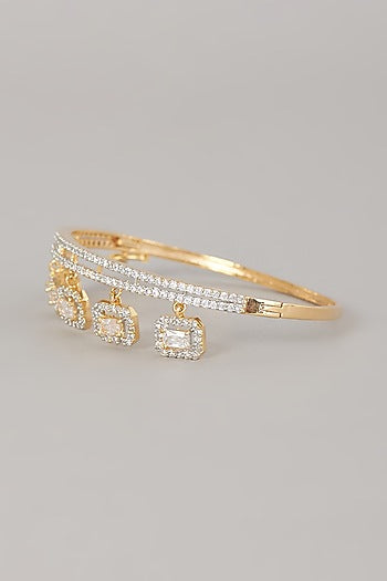 Gold Finish Zircon Bracelet