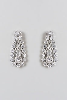 White Finish Zircon Necklace Set