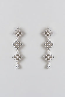 White Finish Zircon Necklace Set