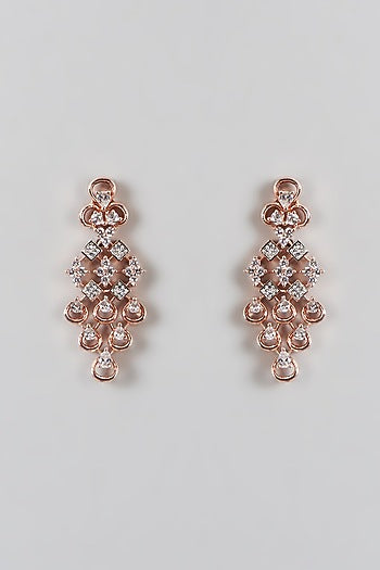 Rose Gold Finish Zircon Necklace Set