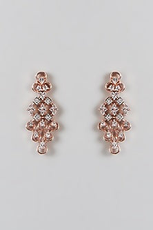 Rose Gold Finish Zircon Necklace Set