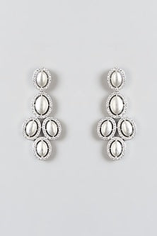 White Finish Zircon Necklace Set