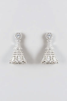 White Finish Zircon Necklace Set