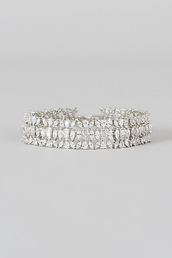 White Finish Zircon Bracelet