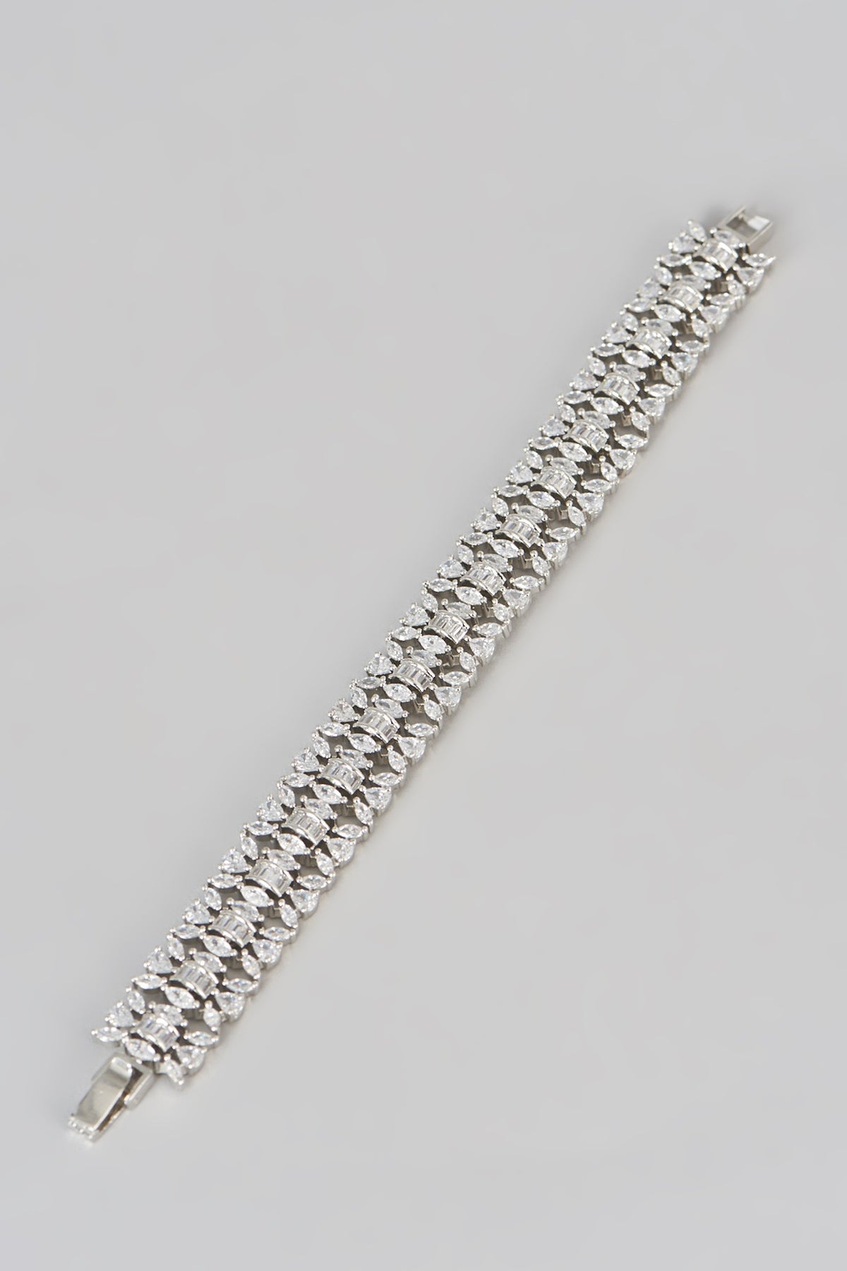 White Finish Zircon Bracelet