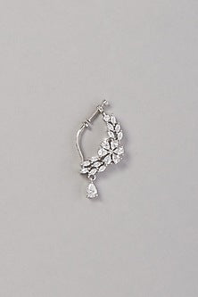 White Finish Zircon Nose Ring