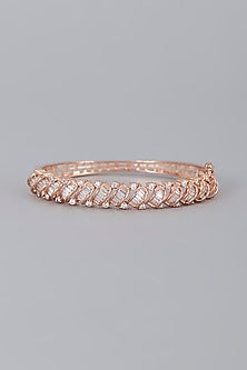 Rose Gold Finish Zircon  Bracelet