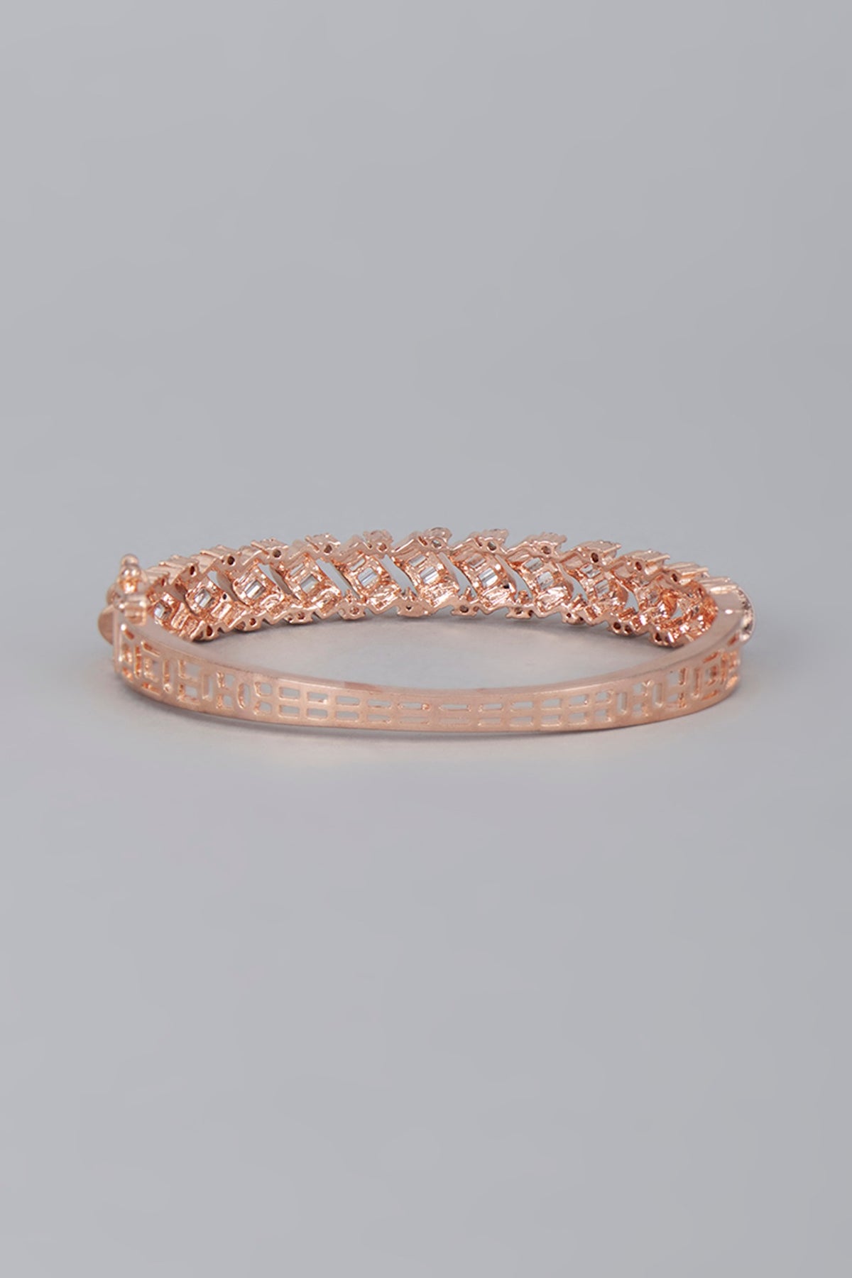 Rose Gold Finish Zircon  Bracelet