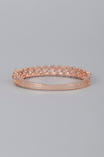 Rose Gold Finish Zircon  Bracelet