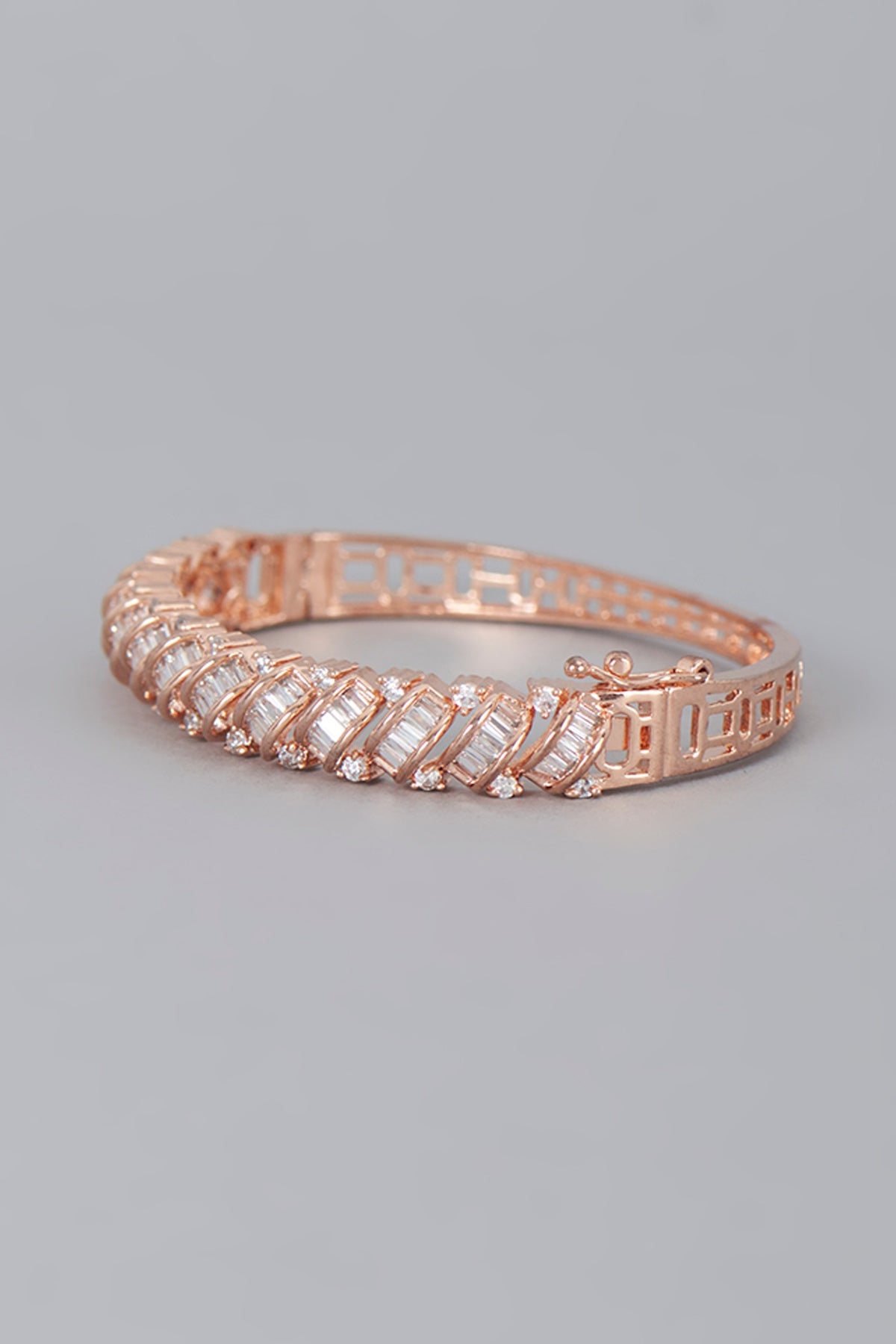 Rose Gold Finish Zircon  Bracelet