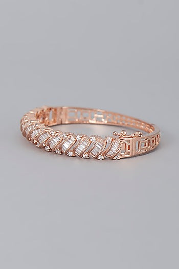 Rose Gold Finish Zircon  Bracelet