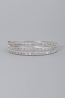 White Finish Zircon Bracelet