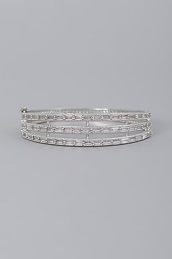 White Finish Zircon Bracelet