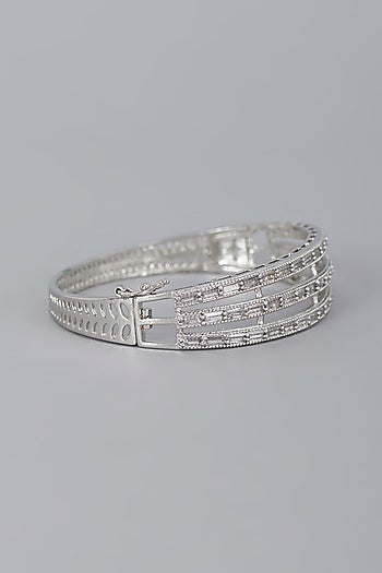 White Finish Zircon Bracelet