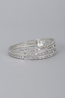 White Finish Zircon Bracelet