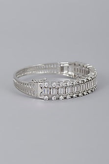 White Finish Zircon  Bracelet