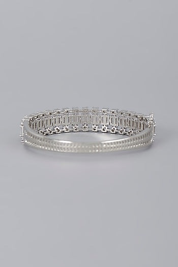 White Finish Zircon  Bracelet