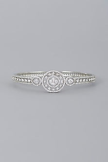 White Finish Zircon  Bracelet