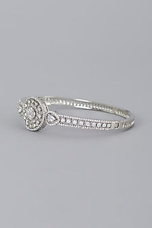 White Finish Zircon  Bracelet