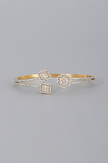 Gold Finish Zircon Bracelet