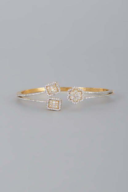 Gold Finish Zircon Bracelet